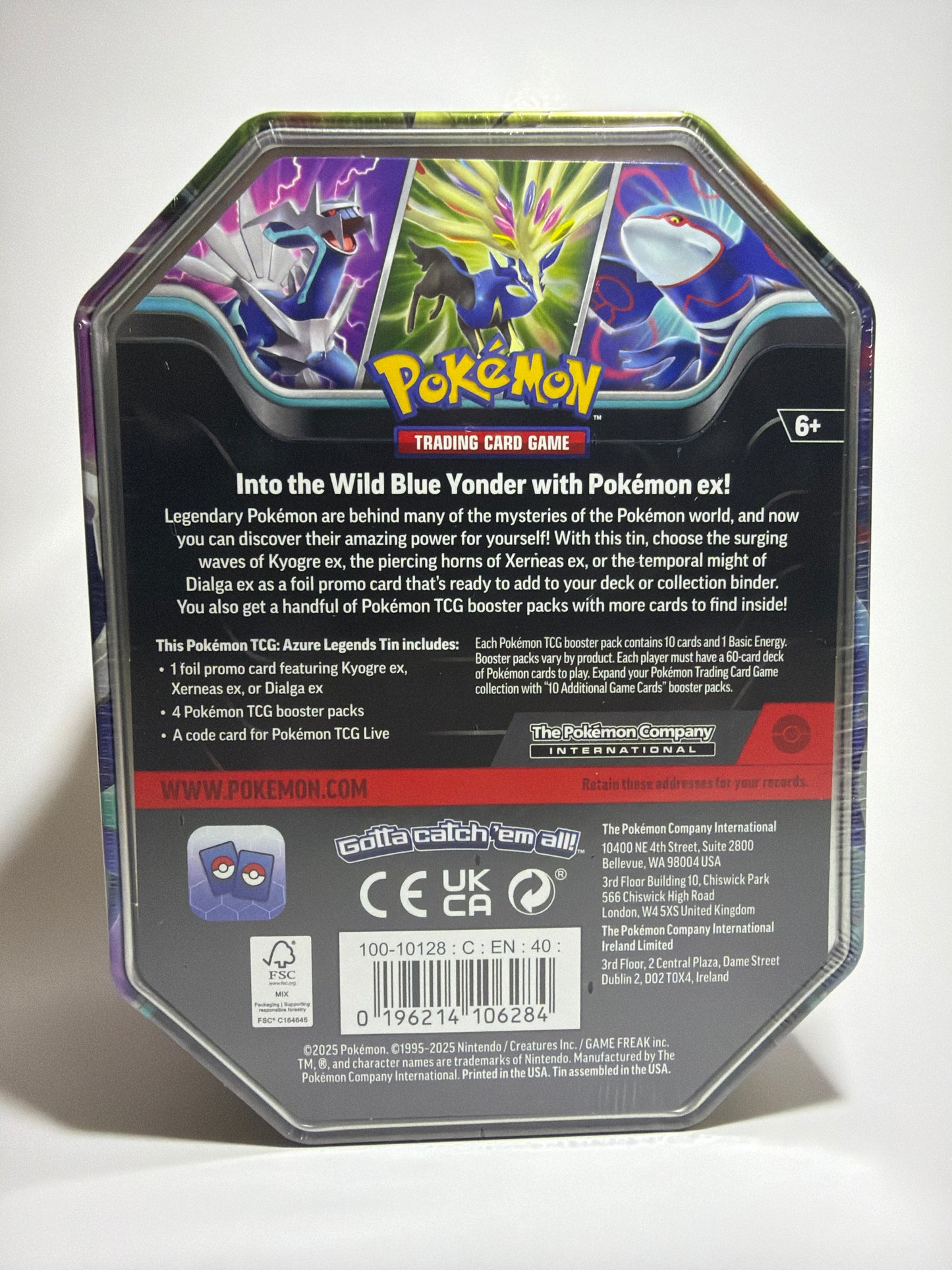 Pokémon TCG: Azure Legends Tin Dialga ex