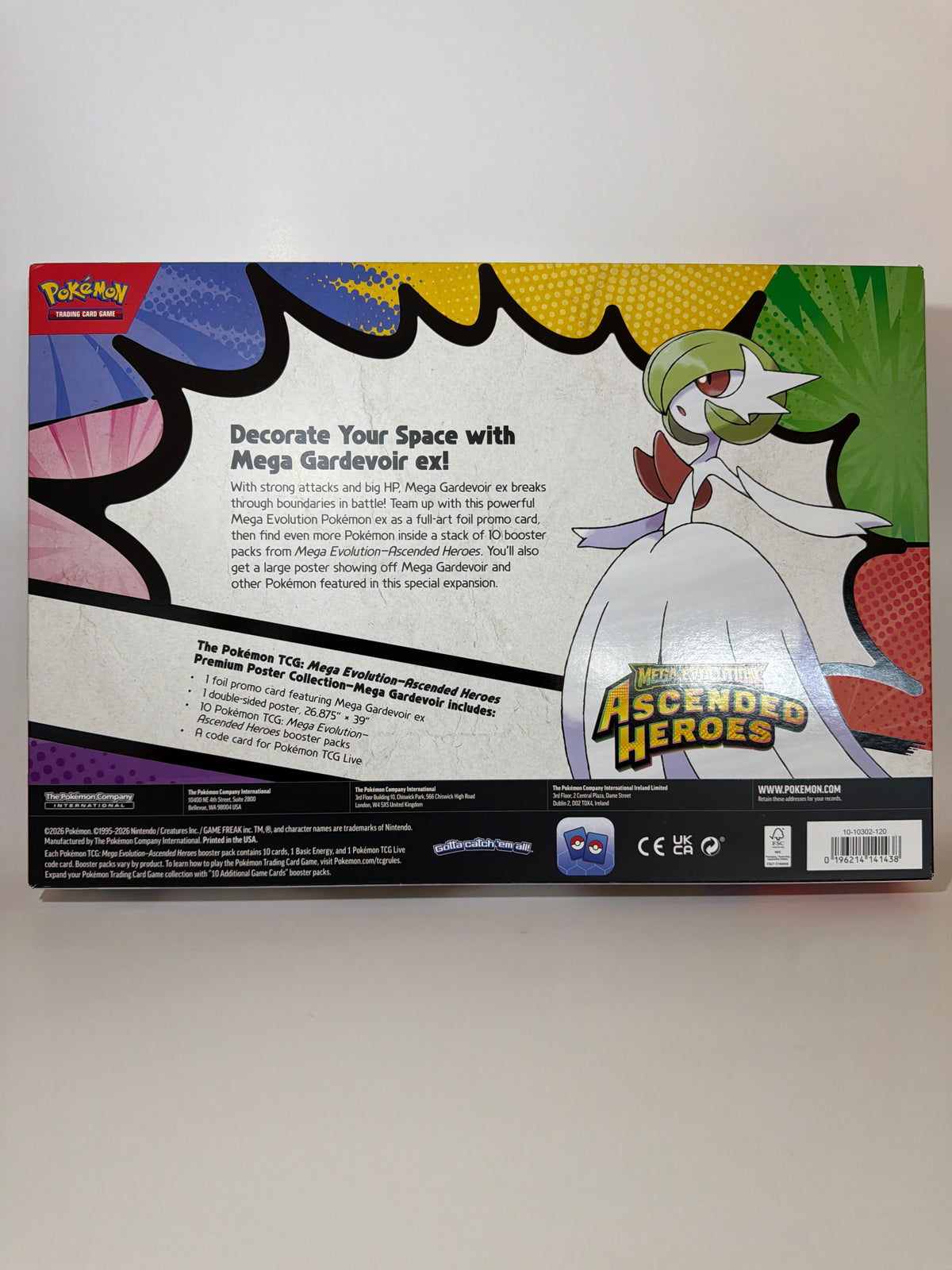 Pokémon TCG Mega Evolutions Ascended Heroes Premium Poster
Collection Mega Gardevoir EX