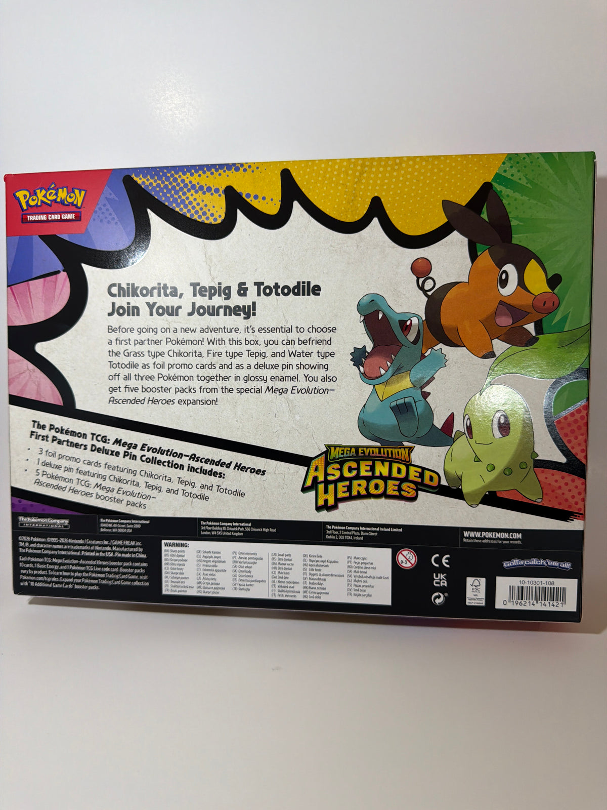Pokémon TCG: Mega Evolution—Ascended Heroes First Partners Deluxe Pin Collection