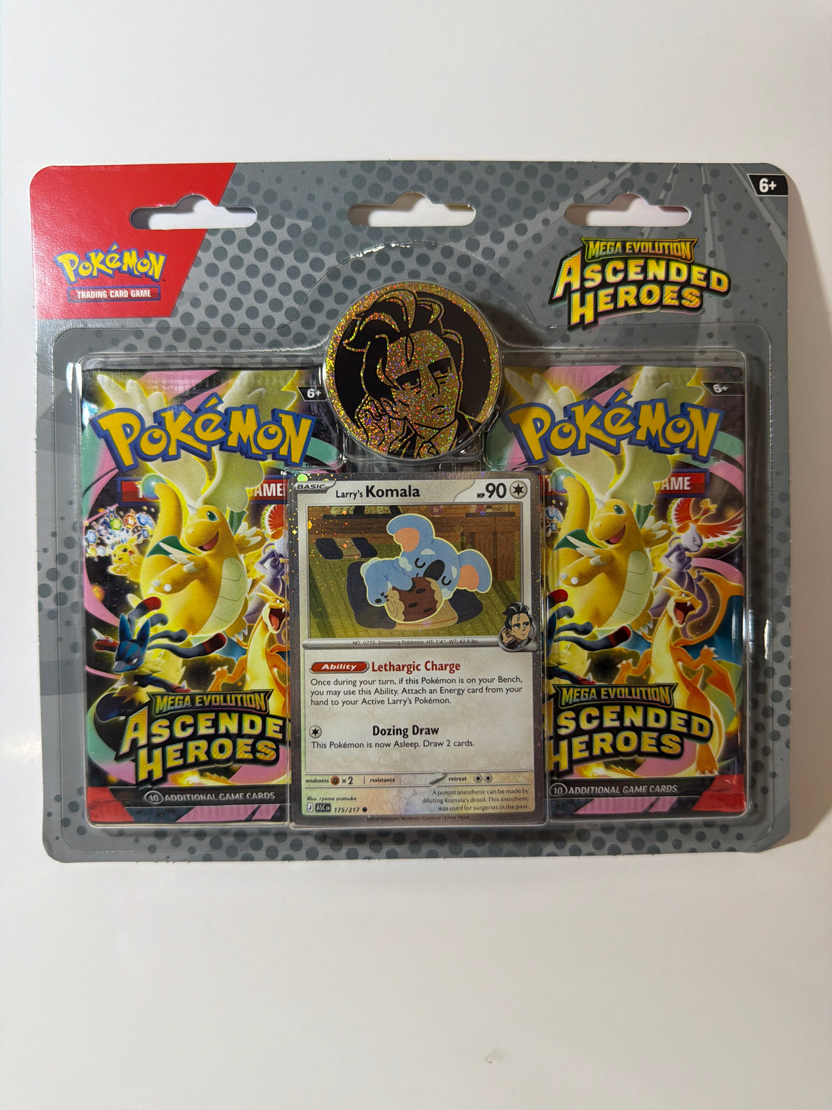 Pokémon Ascended Heroes Larry’s Komala Blister Pack