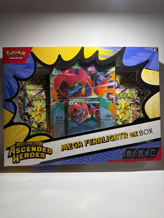 Pokémon Ascended Heroes Feraligatr Ex Box