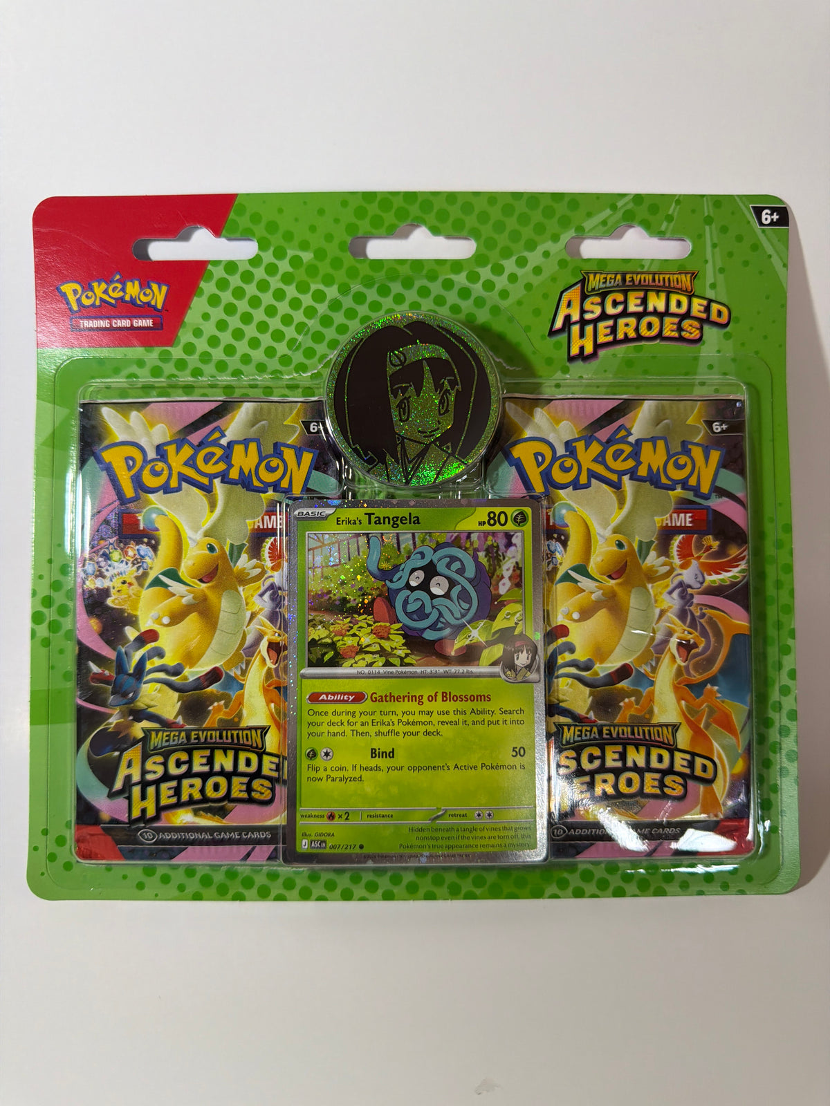 Pokémon Ascended Heroes Erika’s Tangela Blister Pack