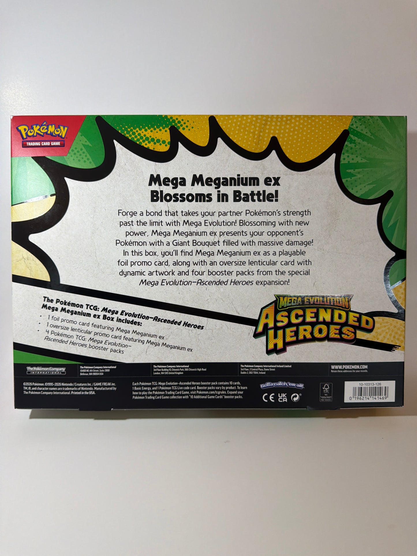 Pokémon Ascended Heroes Mega Meganium ex Box