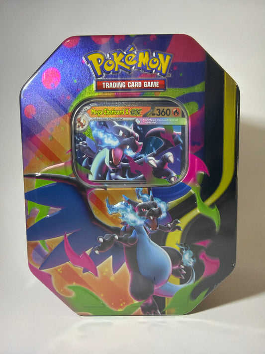 Pokémon Mega Charizard X Tin